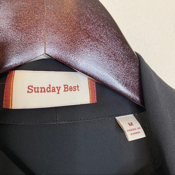 Sunday Best Black Tie Neck Veronica Dress - Picture 3 of 8